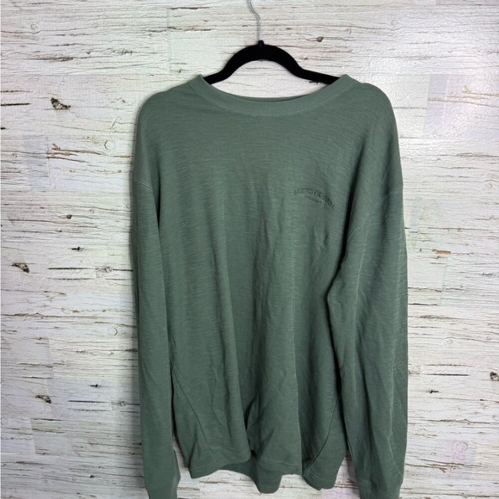 Scotch & Soda Amsterdams Men's Crewneck Pullover long sleeve top green xl